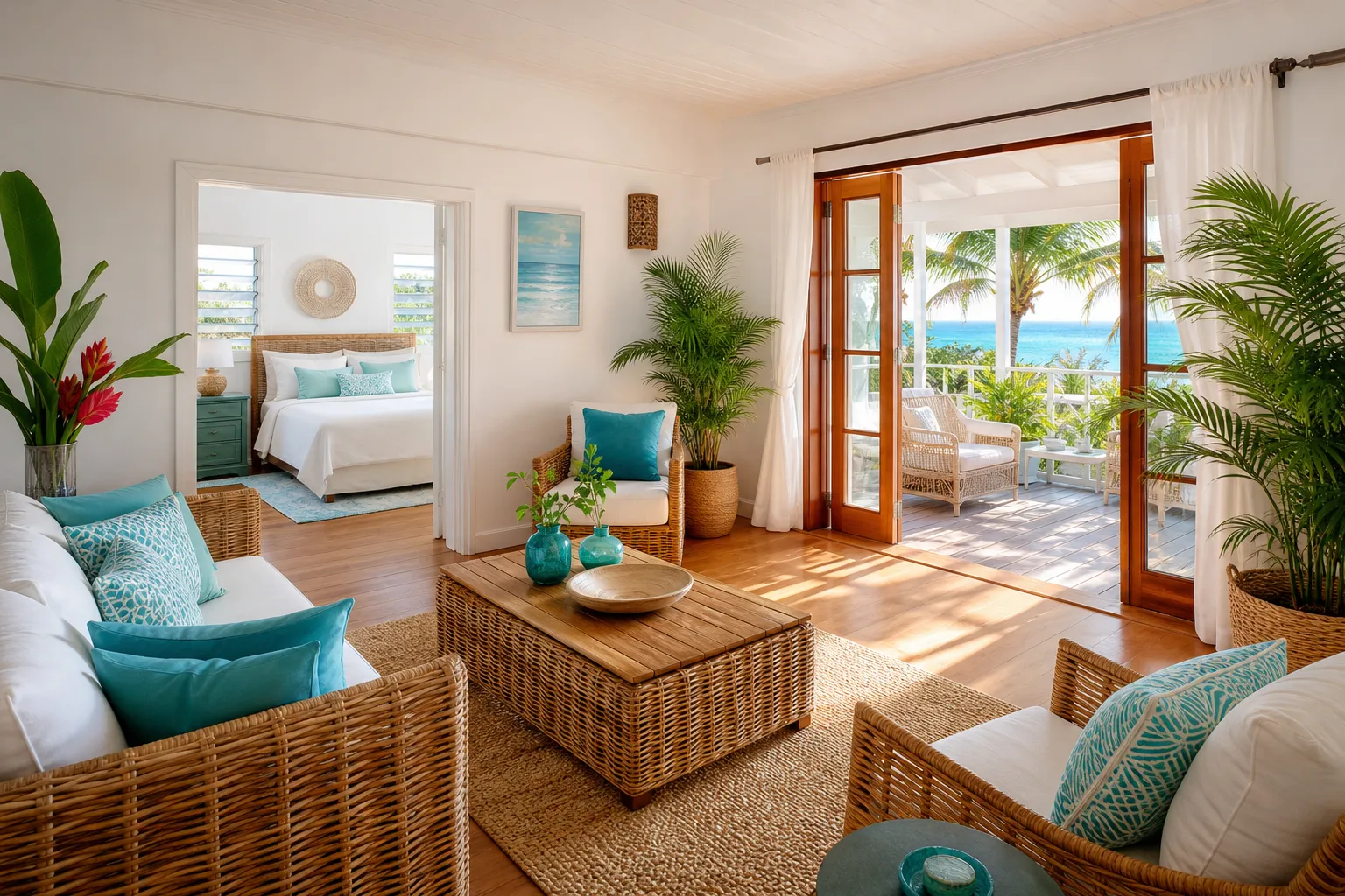 Living room of the two-bedroom apartment